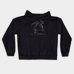 The Dragon Dance With a Girl Kids Hoodie